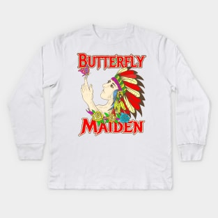 Butterfly Maiden / Polik-mana Kids Long Sleeve T-Shirt